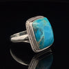 Sterling Silver Kingman Turquoise Ring Size 10