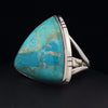 Sterling Silver Kingman Turquoise Ring Size 8
