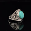 Sterling Silver Kingman Turquoise Ring Size 7