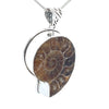 Sterling Silver Fossilized Ammonite Pendant