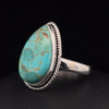 Sterling Silver Kingman Turquoise Ring Size 9.5