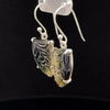 Sterling Silver Carved Watermelon Tourmaline Earrings