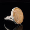 Sterling Silver Rutilated Quartz Ring Size 10