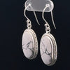 Sterling Silver Howlite Earrings
