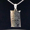 Sterling Silver Carved Watermelon Tourmaline Pendant