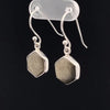 Sterling Silver Gold Obsidian Earrings