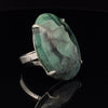 Sterling Silver Emerald Ring Size 9