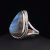 Sterling Silver Labradorite Ring Size 8