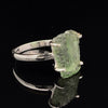Sterling Silver Moldavite Ring Size 8