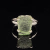 Sterling Silver Moldavite Ring Size 8