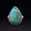 Sterling Silver Kingman Turquoise Ring Size 9.5