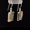 Sterling Silver Carved Watermelon Tourmaline Earrings