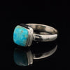 Sterling Silver Kingman Turquoise Ring Size 11