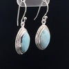 Sterling Silver Larimar Earrings