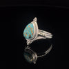 Sterling Silver Turquoise with Copper Inclusions Ring Size 7
