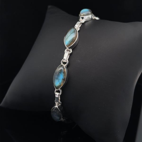 Sterling Silver Labradorite Bracelet