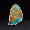 Sterling Silver Raw Turquoise Ring Adjustable