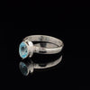 Sterling Silver Swiss Topaz Ring Size 7