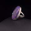 Sterling Silver Copper Purple Turquoise Ring Size 7