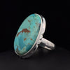 Sterling Silver Kingman Turquoise Ring Size 7