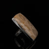 Sterling Silver Large Fossil Coral Ring Adjustable
