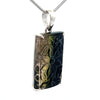 Sterling Silver Carved Watermelon Tourmaline Pendant