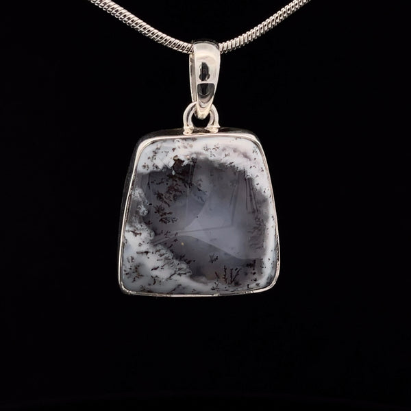 Sterling Silver Dendritic Opal Pendant