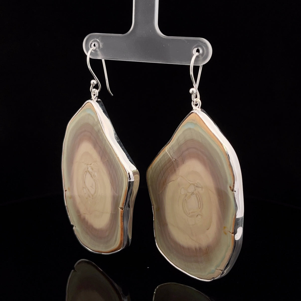 Sterling Silver Imperial Jasper Earrings