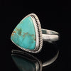 Sterling Silver Kingman Turquoise Ring Size 10