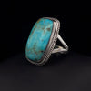 Sterling Silver Kingman Turquoise Ring Size 7