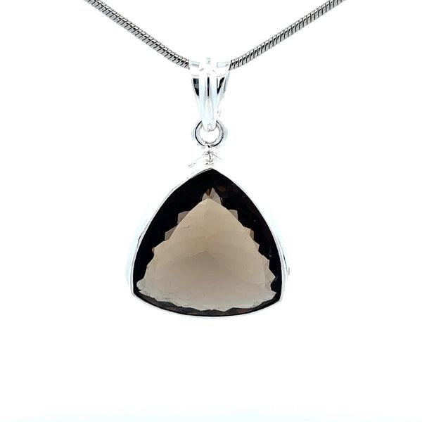 Sterling Silver Smoky Quartz Pendant
