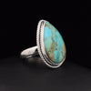 Sterling Silver Kingman Turquoise Ring Size 5.5