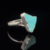 Sterling Silver Raw Turquoise Ring Size 8