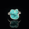 Sterling Silver Raw Turquoise Ring Size 7
