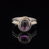 Sterling Silver Amethyst Ring Size 8