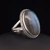 Sterling Silver Labradorite Ring Size 9