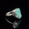 Sterling Silver Raw Turquoise Ring Size 7