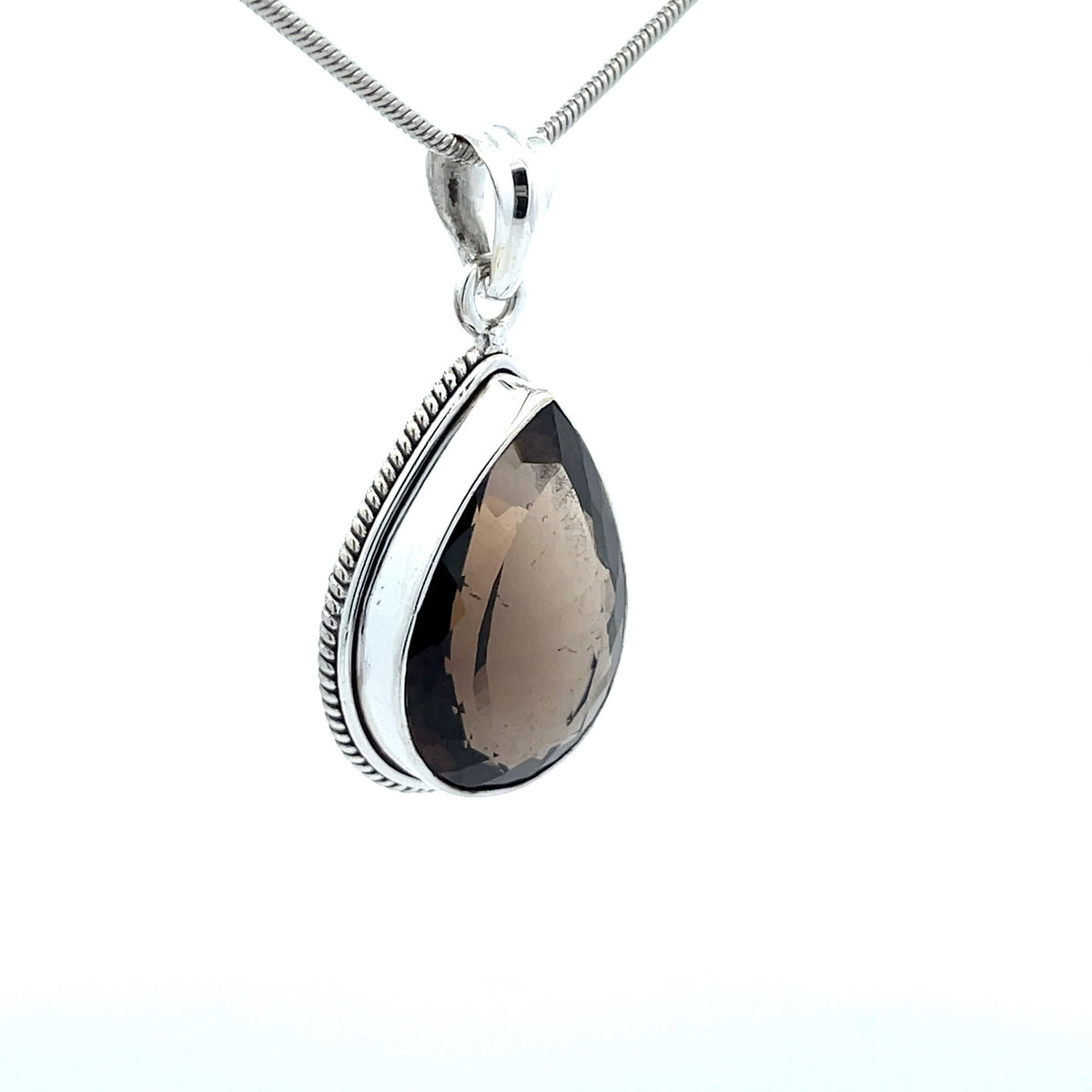 Sterling Silver Smoky Quartz Pendant