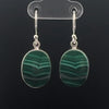 Sterling Silver Malachite Earrings