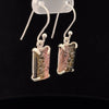 Sterling Silver Carved Watermelon Tourmaline Earrings
