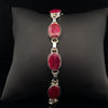 Sterling Silver Ruby Bracelet