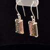 Sterling Silver Carved Watermelon Tourmaline Earrings