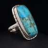 Sterling Silver Kingman Turquoise Ring Size 6