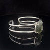 Sterling Silver Moldavite Cuff Bracelet