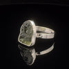 Sterling Silver Moldavite Ring Size 12