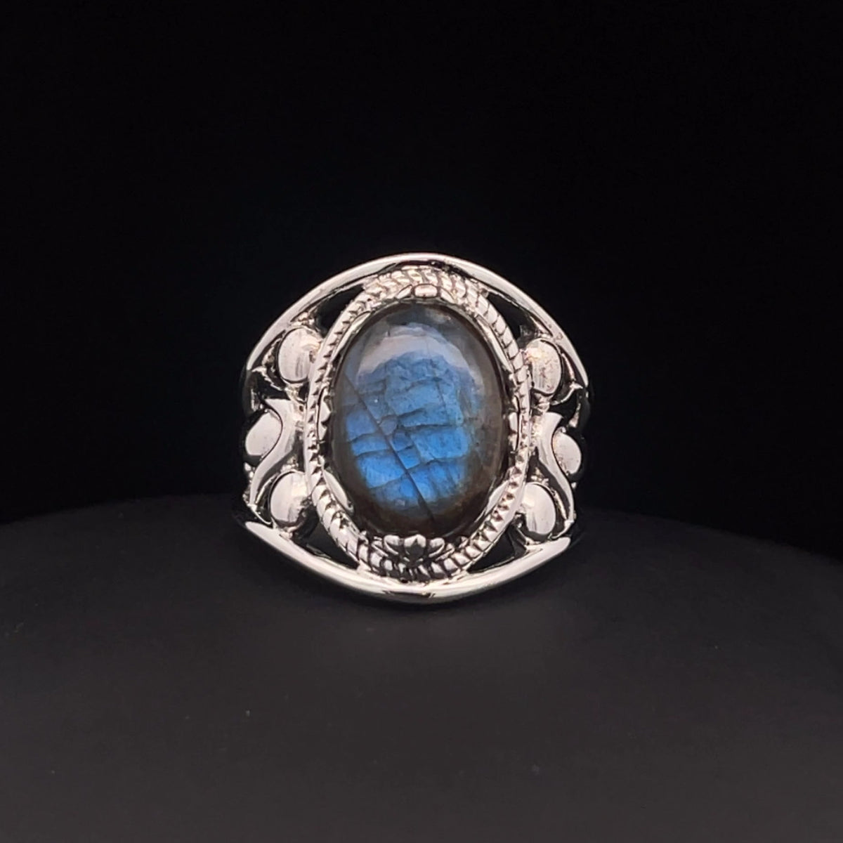Sterling Silver Labradorite Ring Size 7