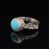 Sterling Silver Turquoise Ring Size 10