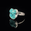 Sterling Silver Raw Turquoise Ring Size 7