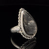 Sterling Silver Tourmalated Quartz Ring Size 8