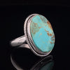 Sterling Silver Kingman Turquoise Ring Size 10